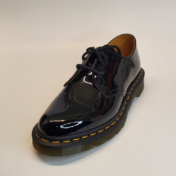 New Dr. Martens Women’s  Black Patent Leather Oxford Shoes 10084 Lace up Size 7 - Picture 5 of 11